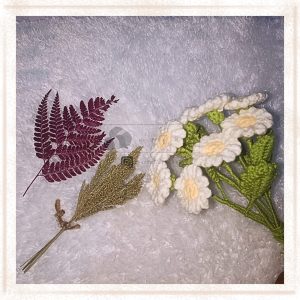 Crochet Bunga dan Rumput