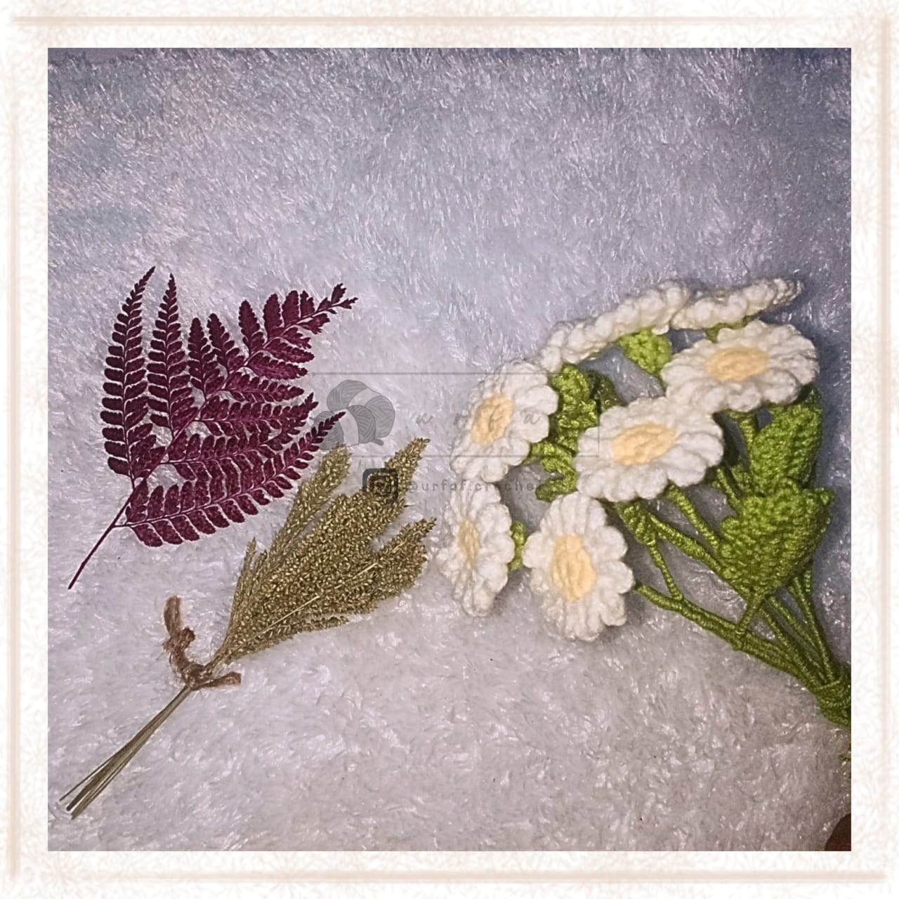 Crochet Bunga dan Rumput